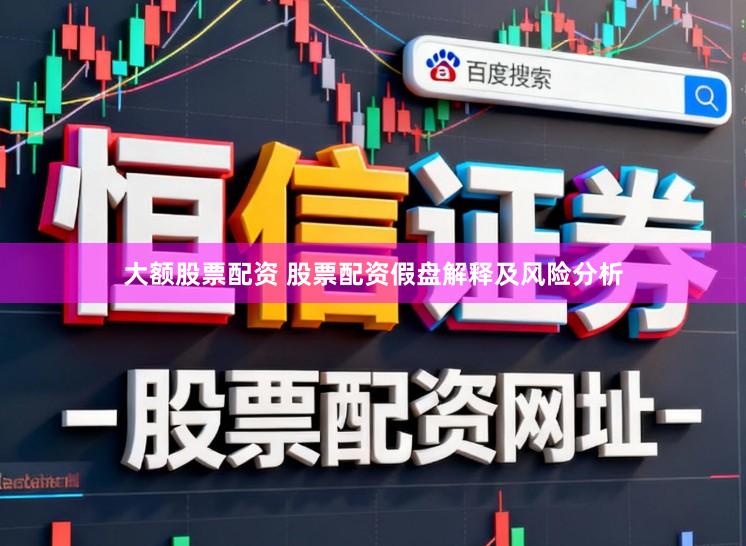 大额股票配资 股票配资假盘解释及风险分析